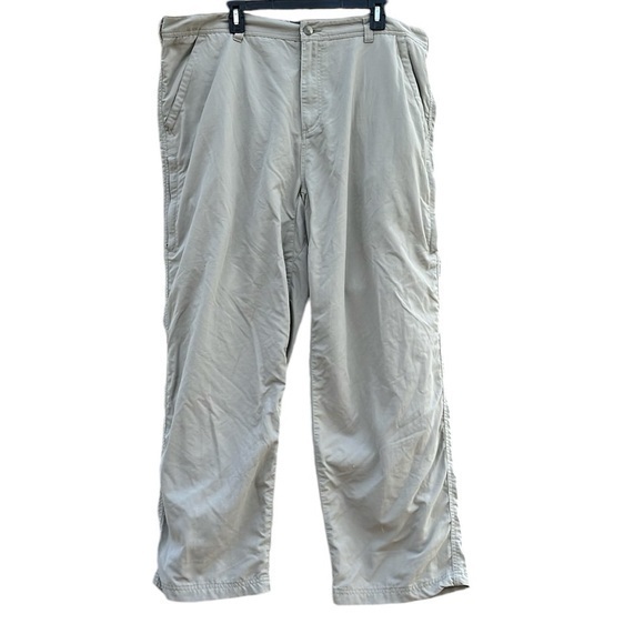 REI men’s pants, tan color, size 42 waist, 30 length - Picture 1 of 7